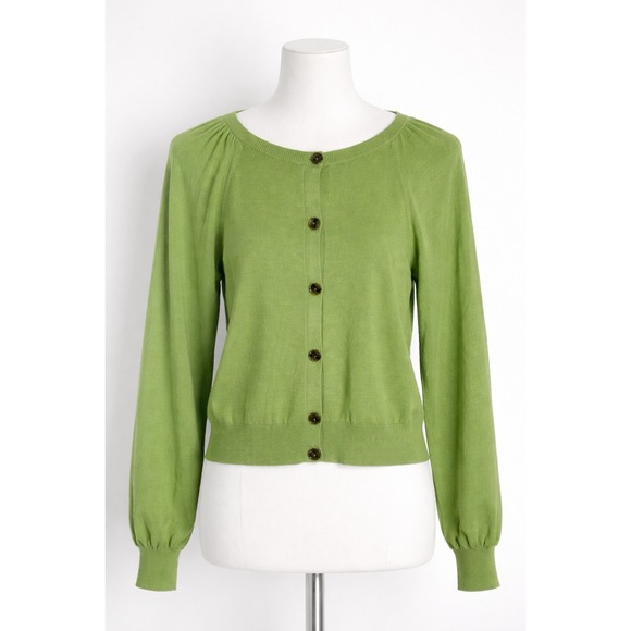 Ann Taylor Sweaters - Ann Taylor Factory Green Button Front Cardigan Sweater Womens Size Small
